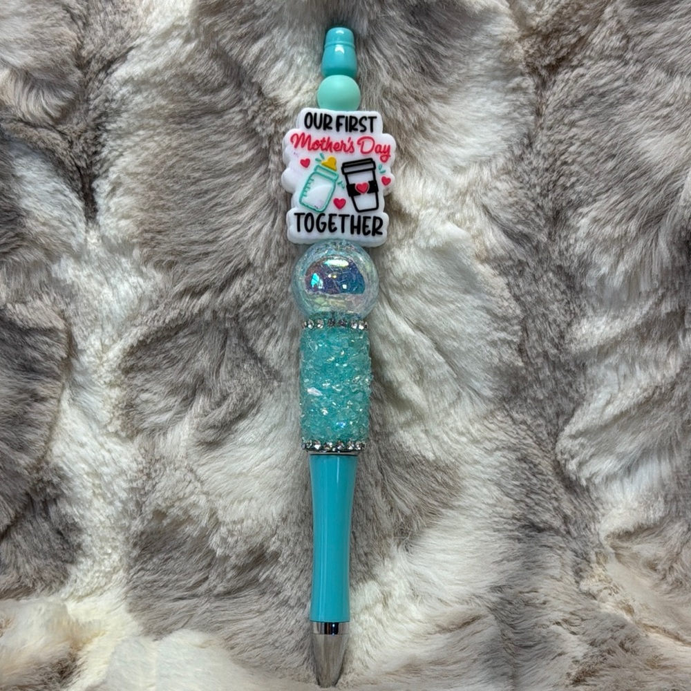 First Mother's Day Beaded Pen